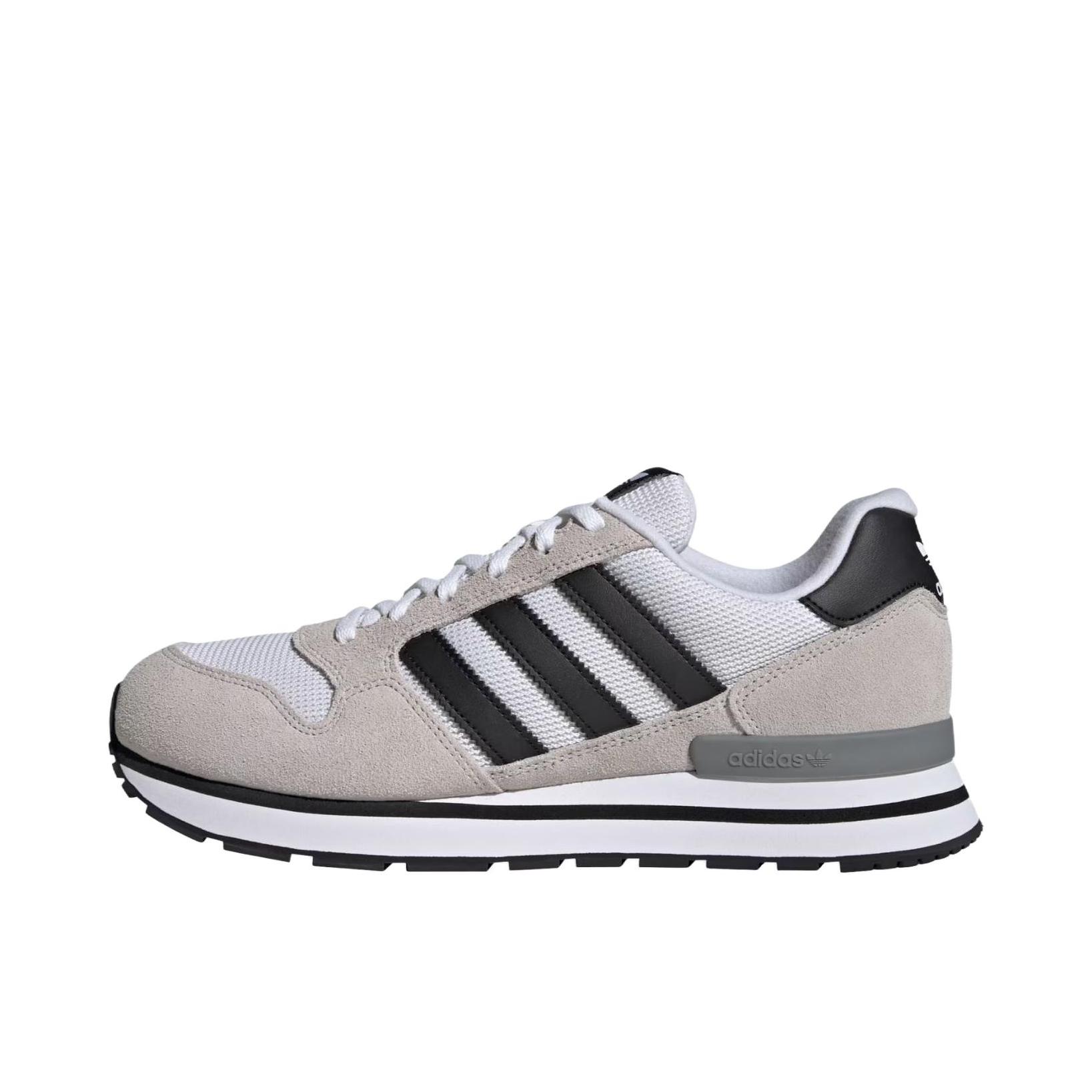 推荐商品：adidas Originals ZX 600 跑鞋 厚底橡胶圆头系带 云白色 