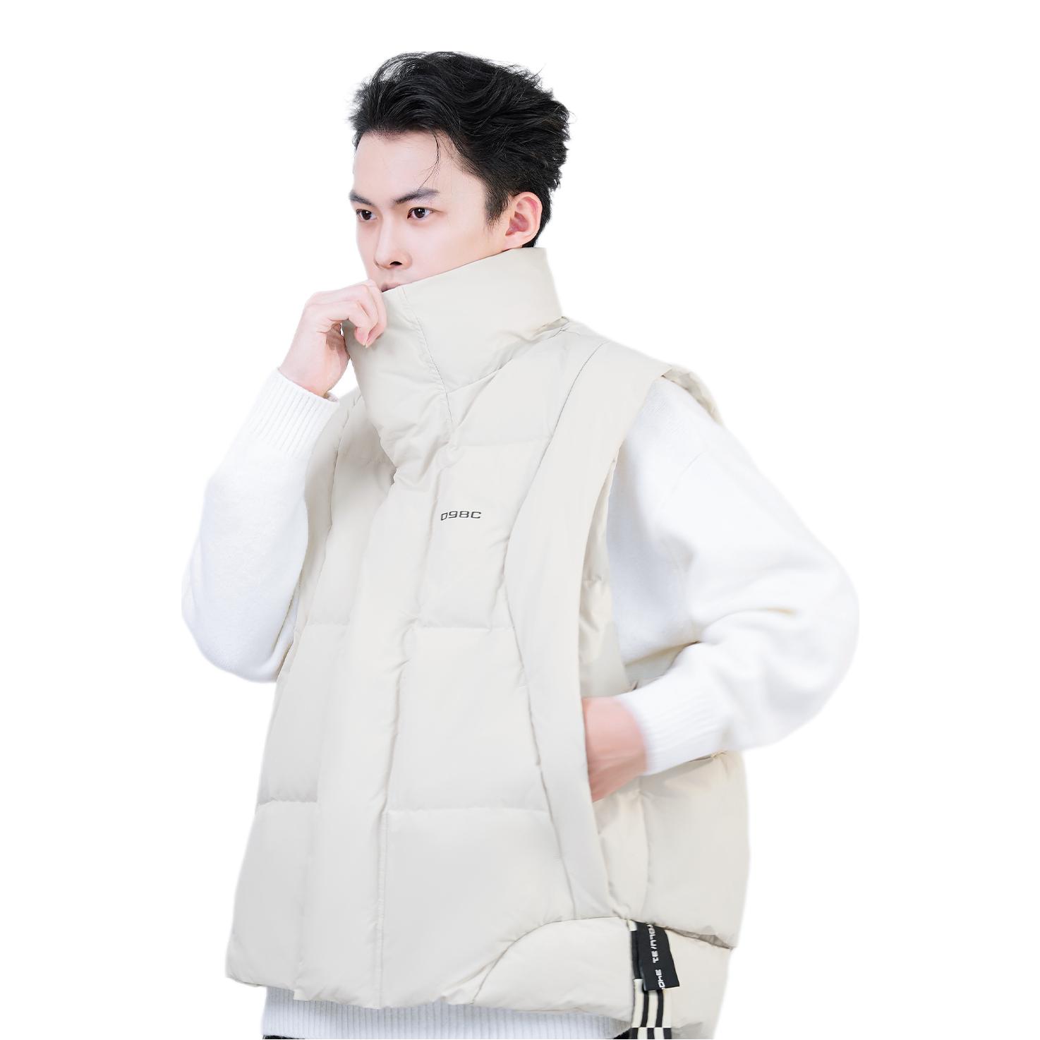 推荐商品：Kacelsy 加厚保暖亲肤羽绒马甲 24002 米白