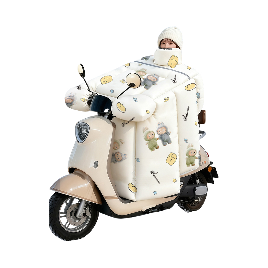 推荐商品：正雨 3165H3 加绒 加厚 云感锁温 防雨 全包围 电动车挡风被