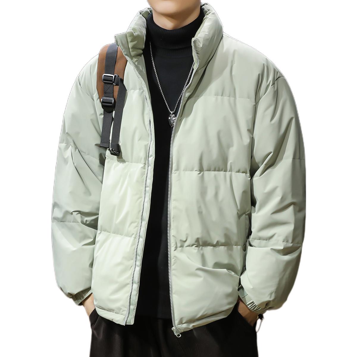 推荐商品：威纳派 美式复古拉链保暖亲肤羽绒服 TH-5478233S 烟青绿