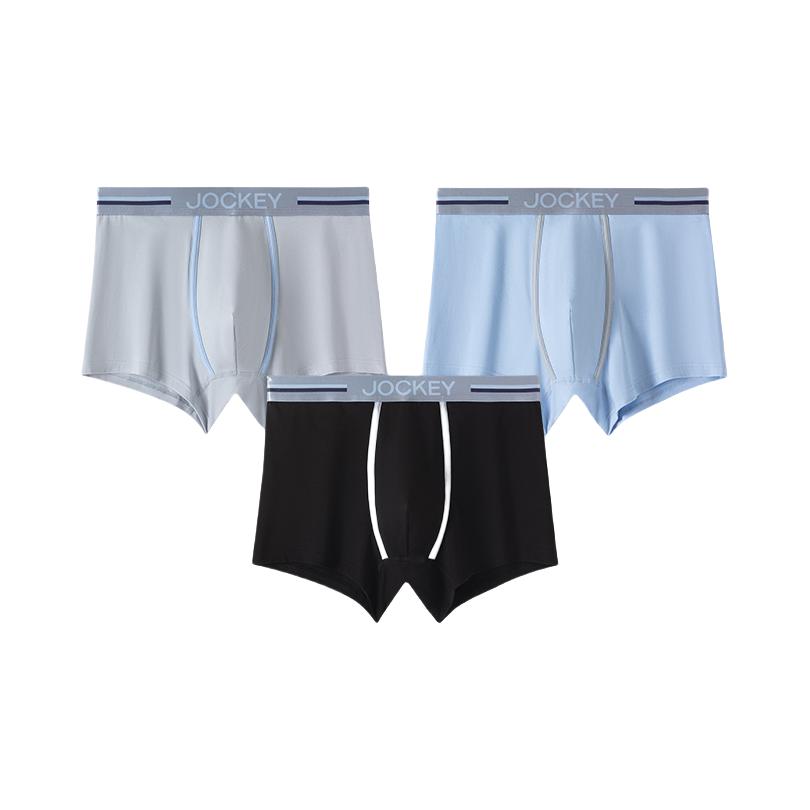 推荐商品：JOCKEY 抗菌亲肤腰头男士内裤 JM5501060 莫兰+灰+黑/3条装