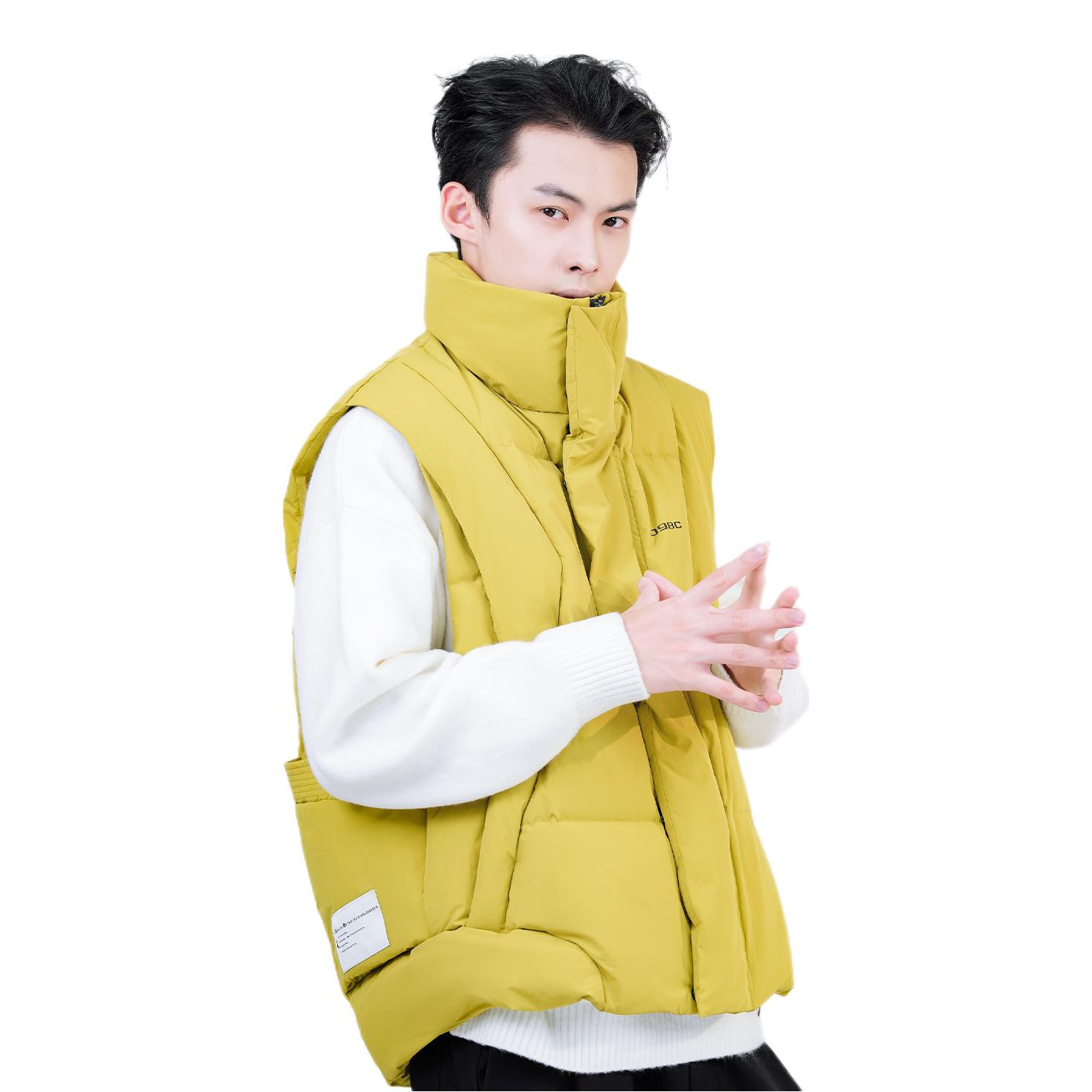 推荐商品：Kacelsy 加厚保暖亲肤羽绒马甲 24002 黄