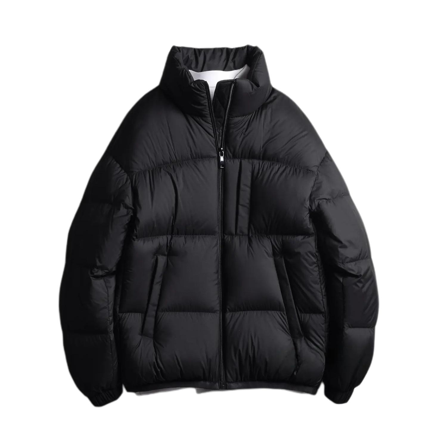 推荐商品：EximeTone 保暖亲肤立领加厚长袖羽绒服 Y185 黑