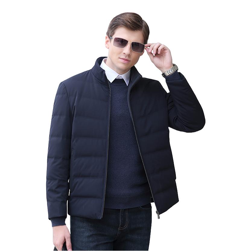 推荐商品：LaBeouf/拉博夫 保暖轻薄白鸭绒长袖羽绒服 LB9535 兰/鹅绒