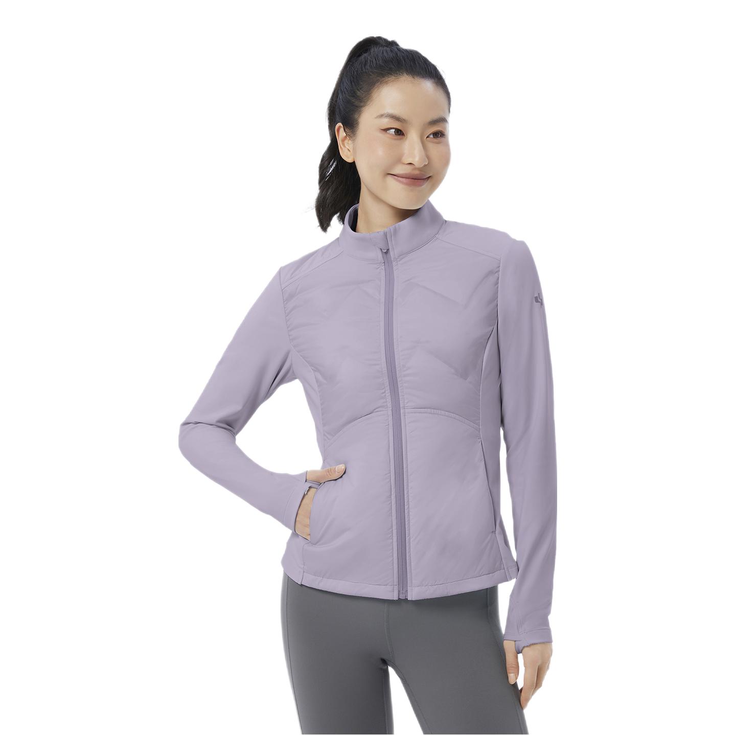 推荐商品：Lulla by Sea 亲肤保暖羽绒拼接冲锋衣 女装 W2528 潮汐紫
