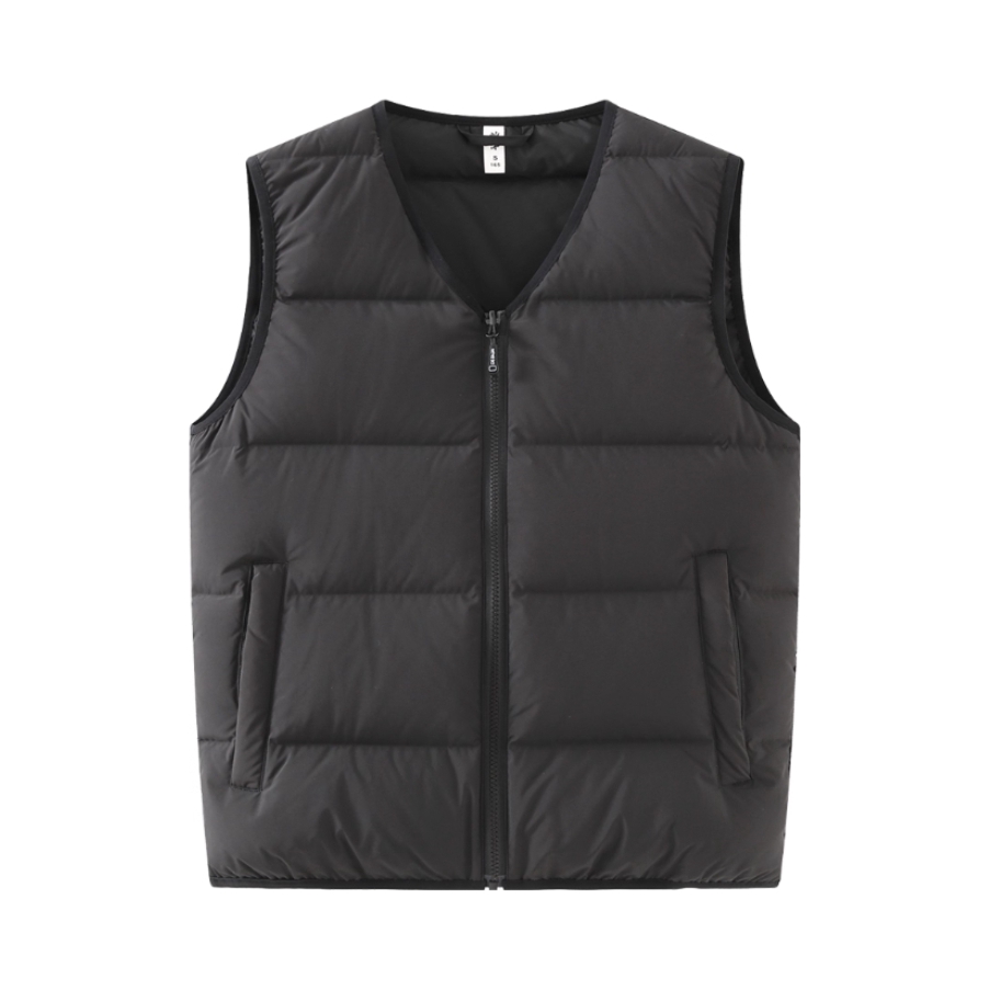 推荐商品：帅洋 保暖V领加厚白鸭绒马甲 SY1182 黑