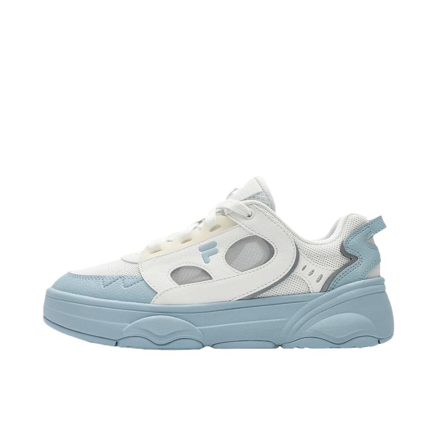 推荐商品：FILA/斐乐 RAPTURE 舒适耐磨 抗冲击性 低帮 系带 板鞋 女款/奶白色/纯蓝色