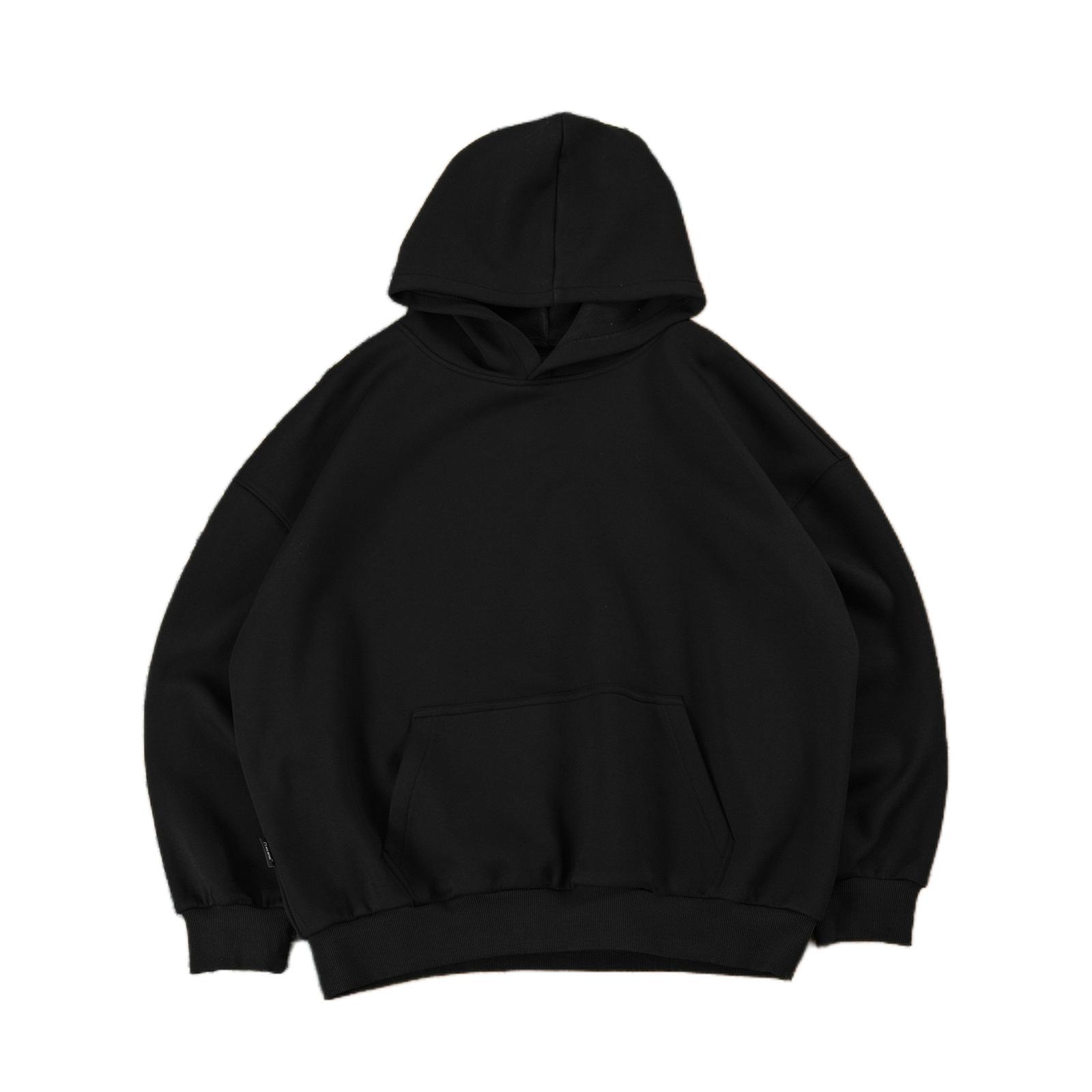 推荐商品：Procano 加绒重磅保暖亲肤连帽长袖卫衣 黑