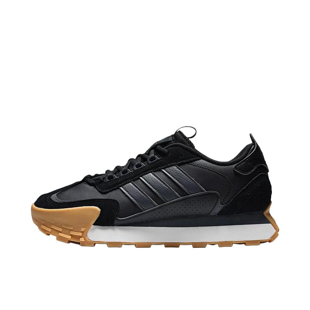 推荐商品：adidas neo Futro Mixr 运动休闲鞋 防滑耐磨轻便舒适增高厚底透气复古织物轻运动 黑色/白色
