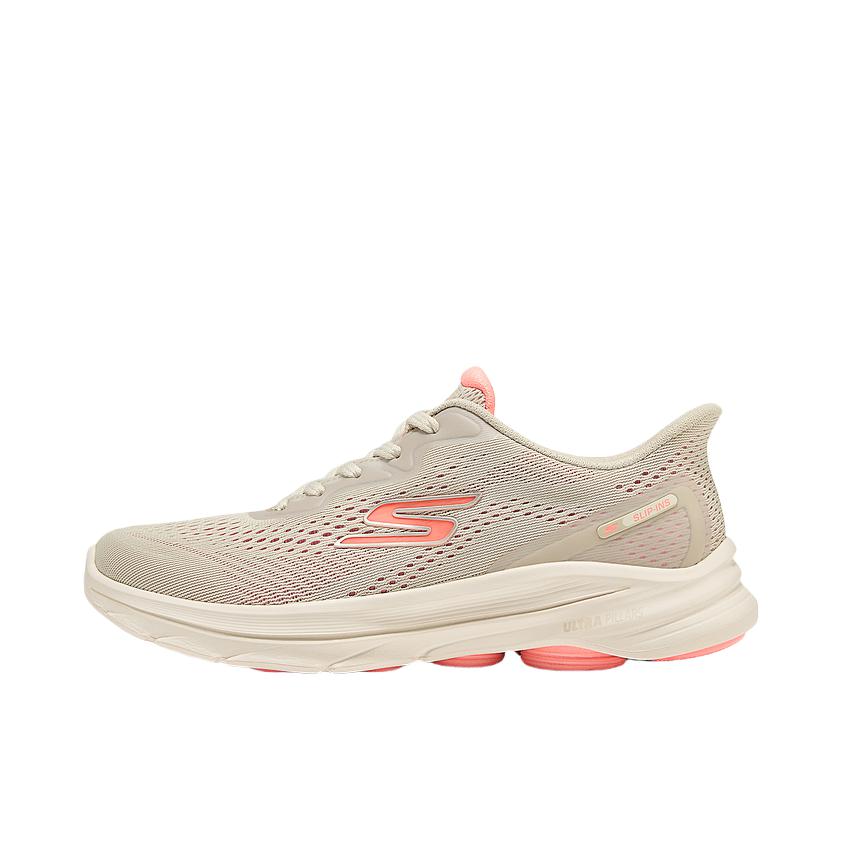 推荐商品：Skechers/斯凯奇 WOMEN'SGO WALK 运动休闲鞋 潮流舒适轻便回弹减震软底一脚蹬缓震秋冬 女款/自然色/珊瑚色