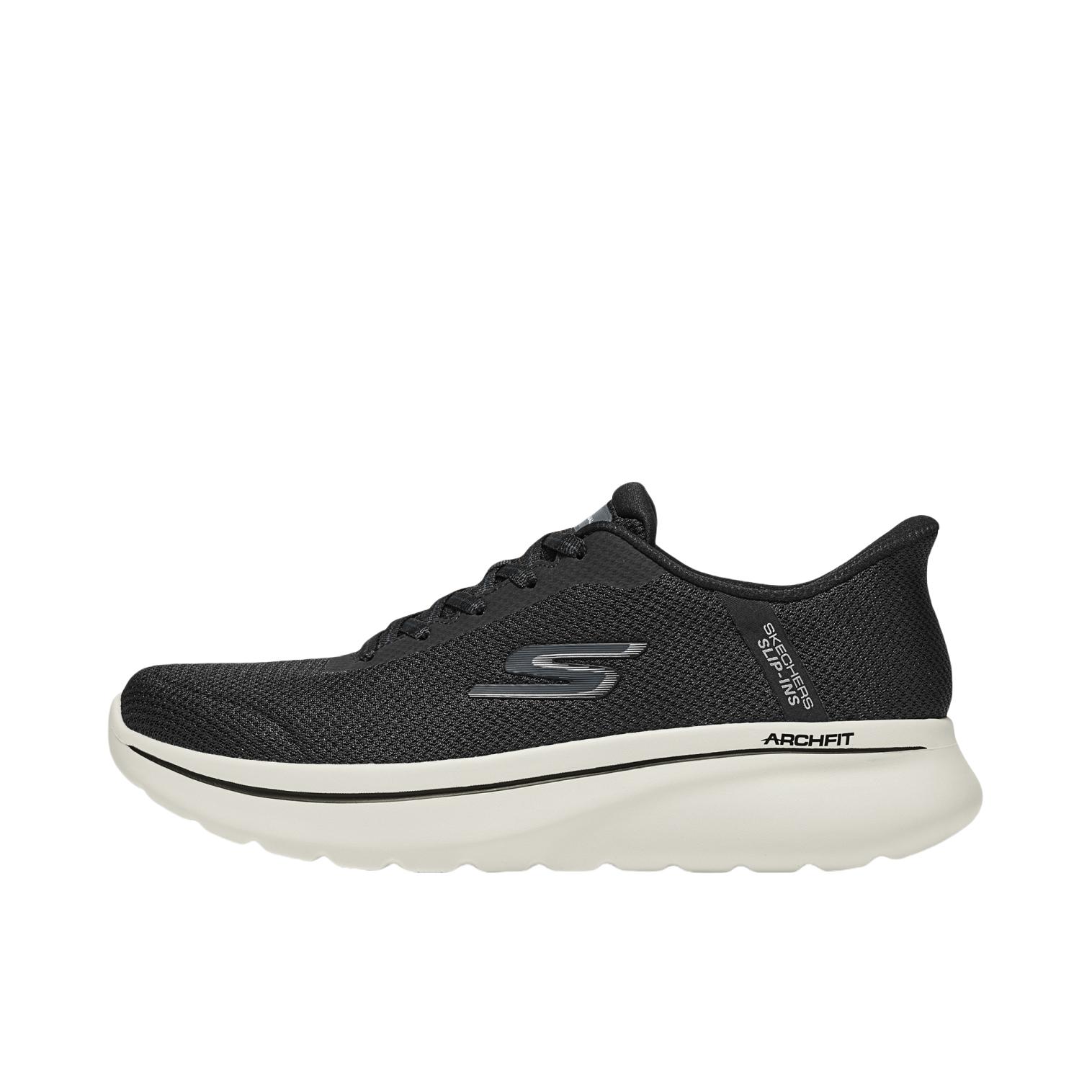 推荐商品：Skechers/斯凯奇 MEN'S GO WALK 健步鞋 跑鞋 轻质透气回弹百搭减震 黑色/白色
