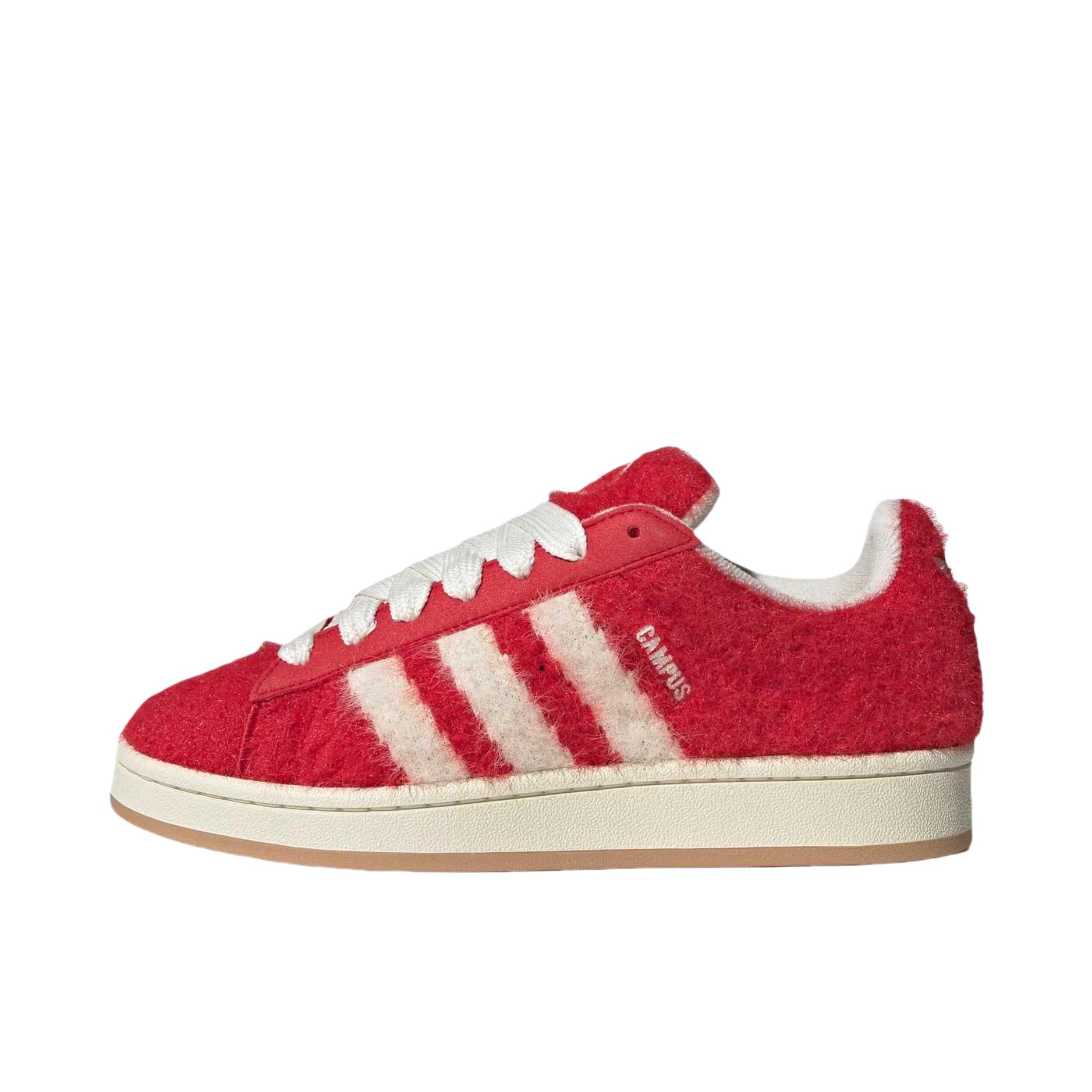 推荐商品：adidas Campus 00s Beta 板鞋 防滑耐磨低帮系带舒适百搭潮流贴合 猩红色