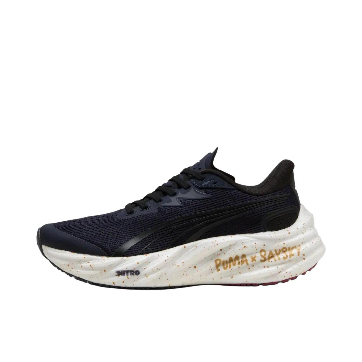 推荐商品：Puma/彪马 Velocity Nitro 4 跑鞋 透气减震回弹耐磨舒适 saysky联名/蓝色 