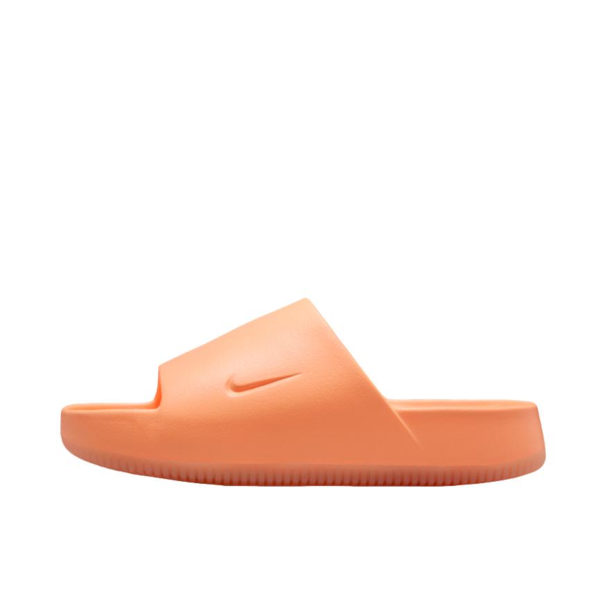 推荐商品：Nike Calm Slide 抓地 防滑耐磨 回弹 增高 防水 一字 拖鞋 女款/橙色