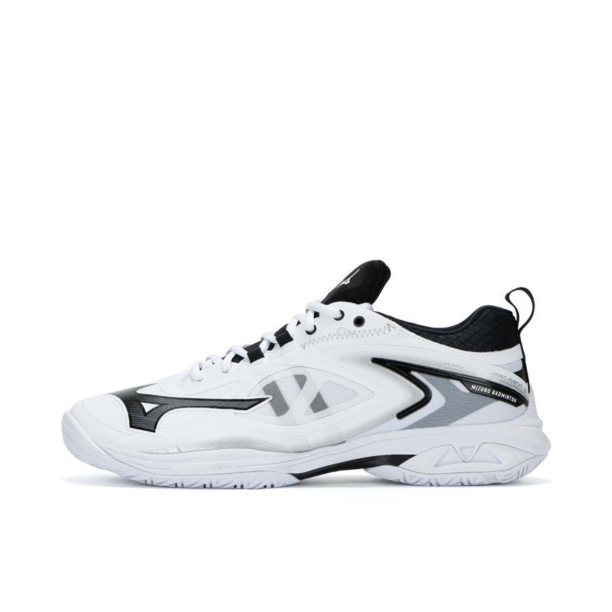 推荐商品：Mizuno/美津浓 WAVE CLAW NEO 3 减震 比赛 透气 合成革 羽毛球鞋 白色/黑色 