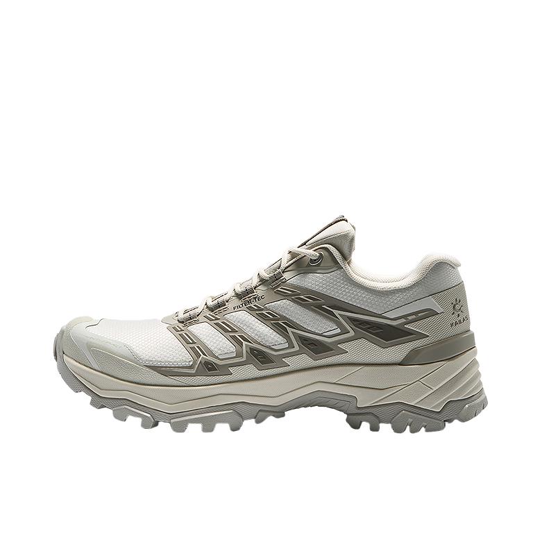 推荐商品：Kailas/凯乐石  远征5 FLT  防水 Vibram 防滑 耐磨 橡胶底  徒步鞋 登山鞋 户外鞋 女款/鹭白色/檀褐色