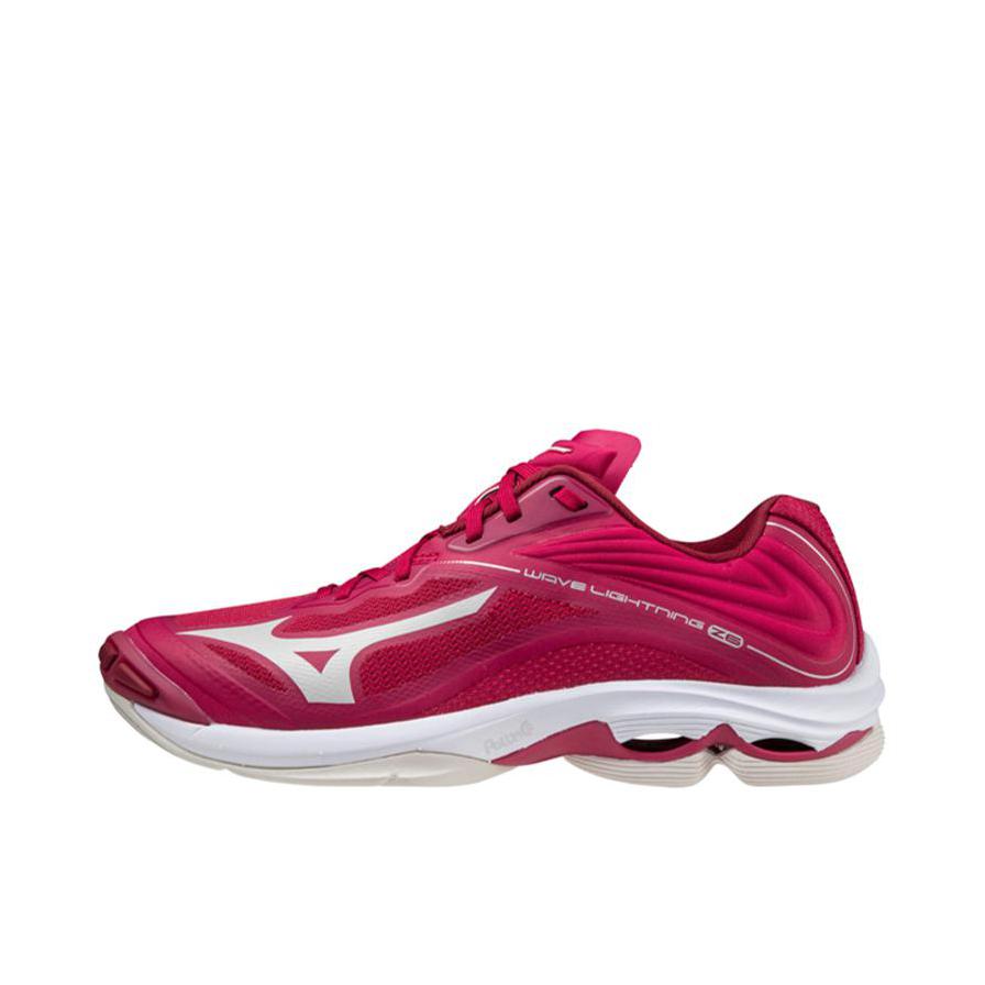 推荐商品：Mizuno/美津浓 Wave Lightning Z6 耐磨防滑 减震轻弹 专业比赛 舒适透气 百搭运动 排球鞋 红色