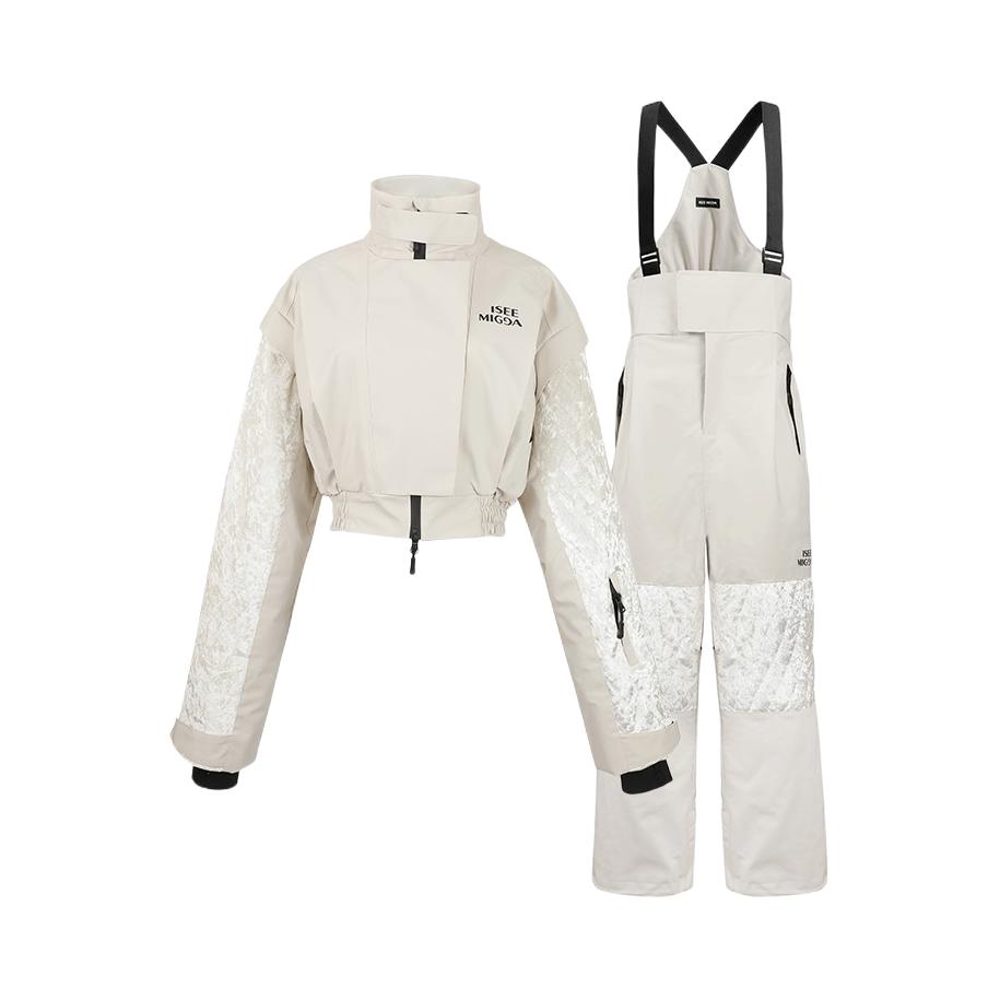 推荐商品：ISEE MIGGA 丝绒绗缝拉链运动套装 女装 IM-23101219 丝绒绗缝