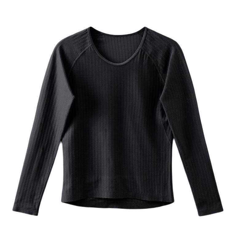 推荐商品：SPAKCT/思帕客 排汗修身聚酯纤维长袖骑行服 云梯黑