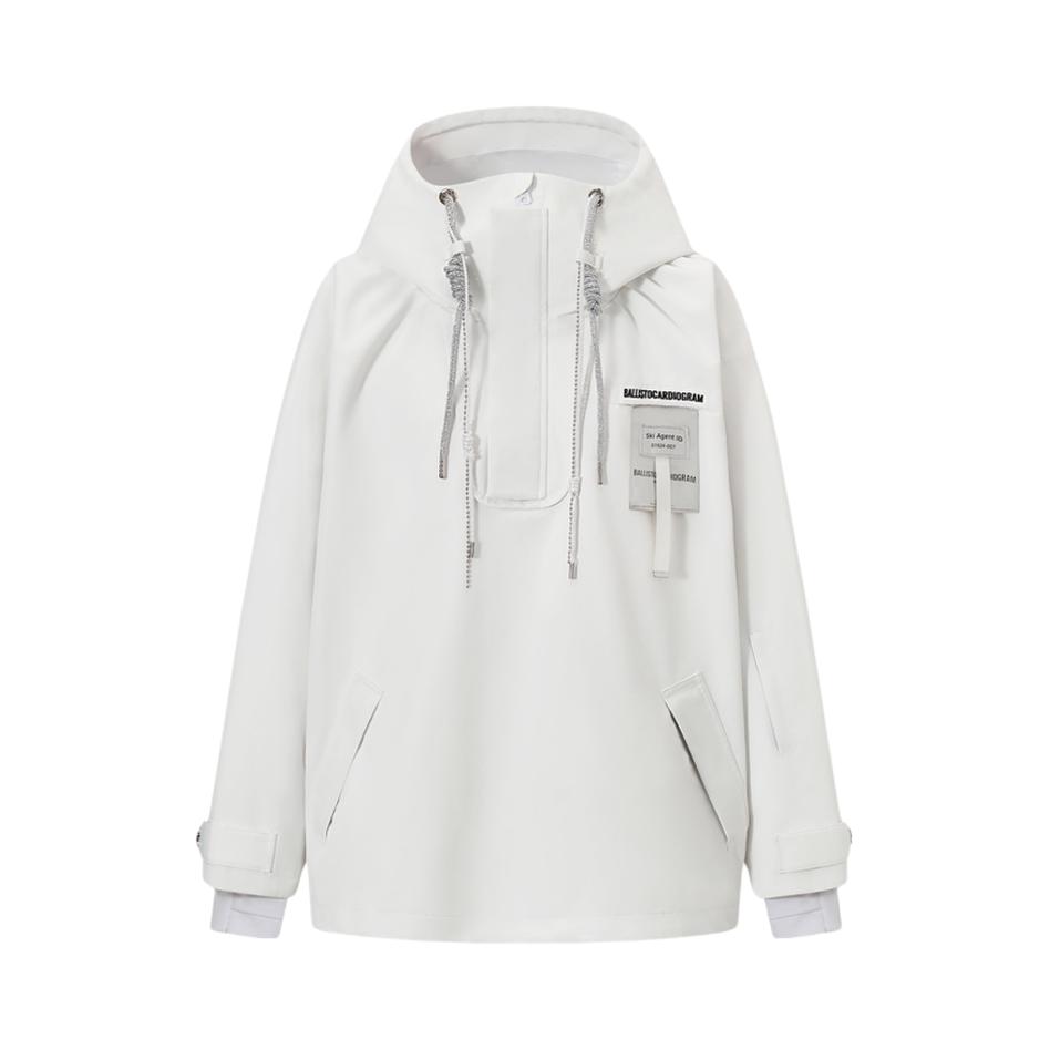 推荐商品：BALLISTOCARDIOGRAM 防水防风收腰滑雪服 银翼白飘带