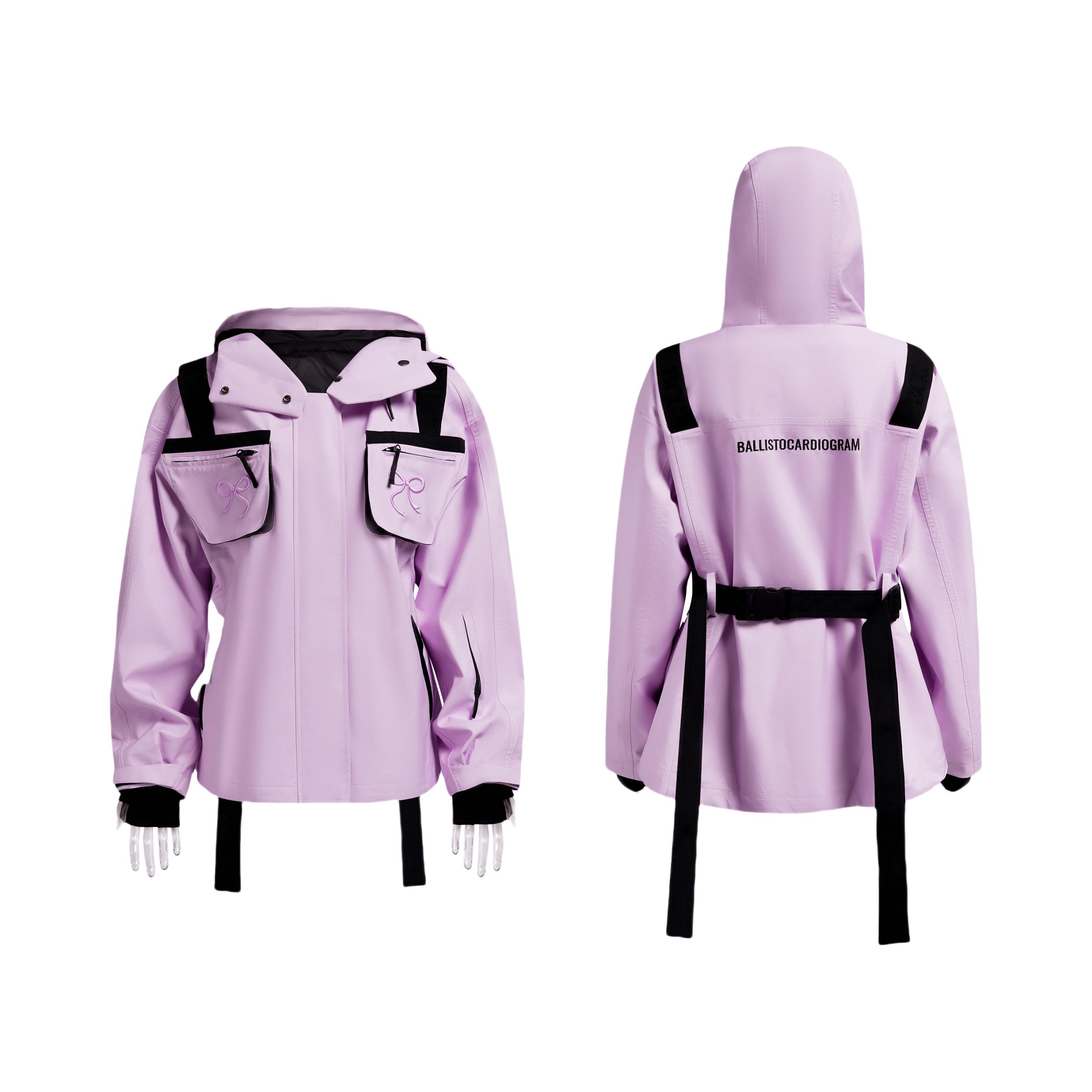 推荐商品：BALLISTOCARDIOGRAM 长腿开叉喇叭蝴蝶结冲锋衣 女装 BCG2417+BCG2418 蝴蝶结