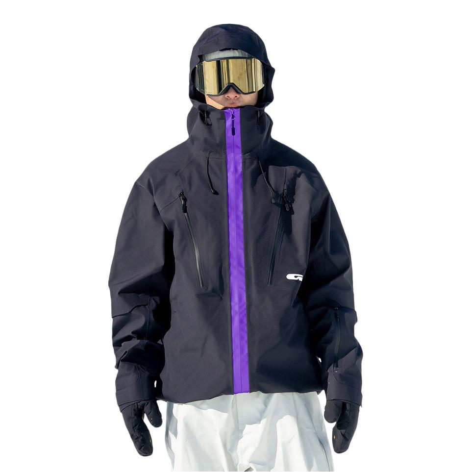 推荐商品：Gainax 防水透气分体聚酯纤维可拆卸滑雪服 GN243APW4039 骇客黑