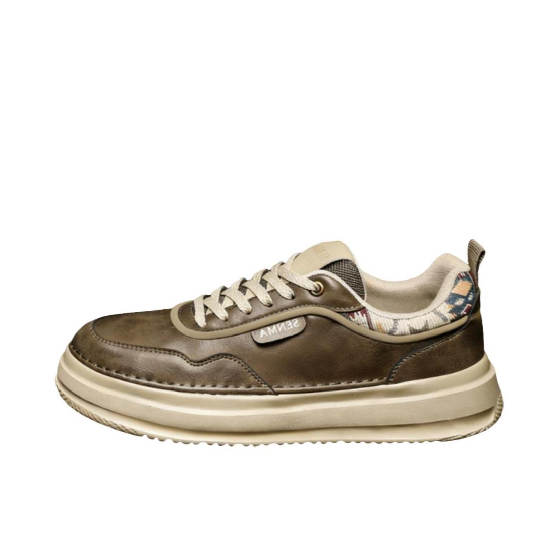 推荐商品：森马 板鞋 系带耐磨舒适防滑 SM-QH-SM611A 卡其色