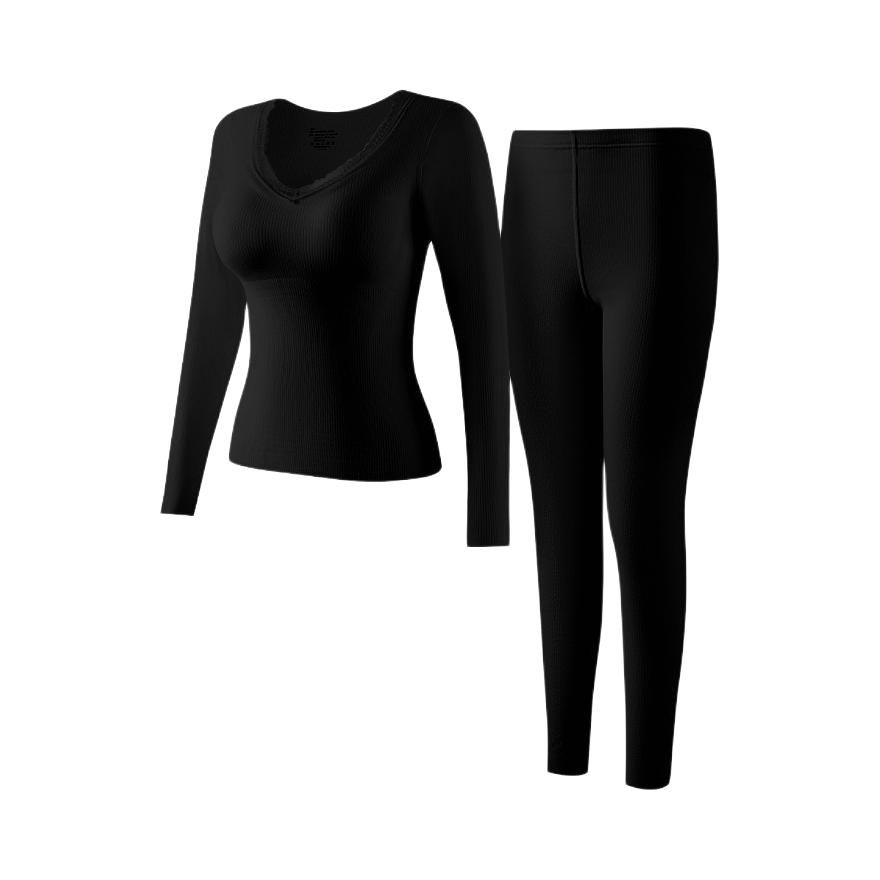 推荐商品：PERFECT LINE SHOW/完美线条 无痕内搭可外穿长袖保暖内衣 女装 2508-YX 简约黑