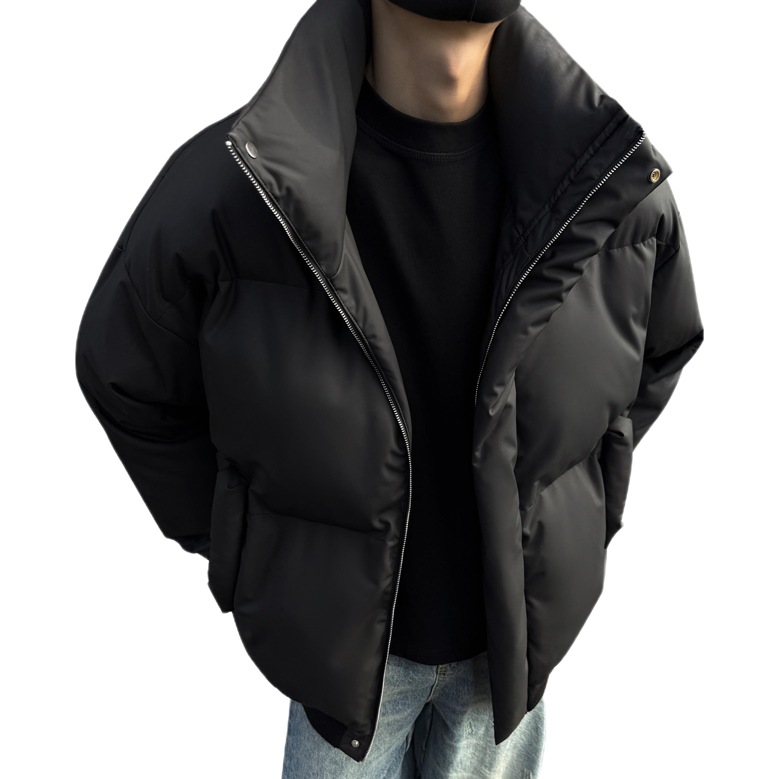 推荐商品：SXSY 复古加厚短款PU皮立领棉服 SXS-M2909 黑 