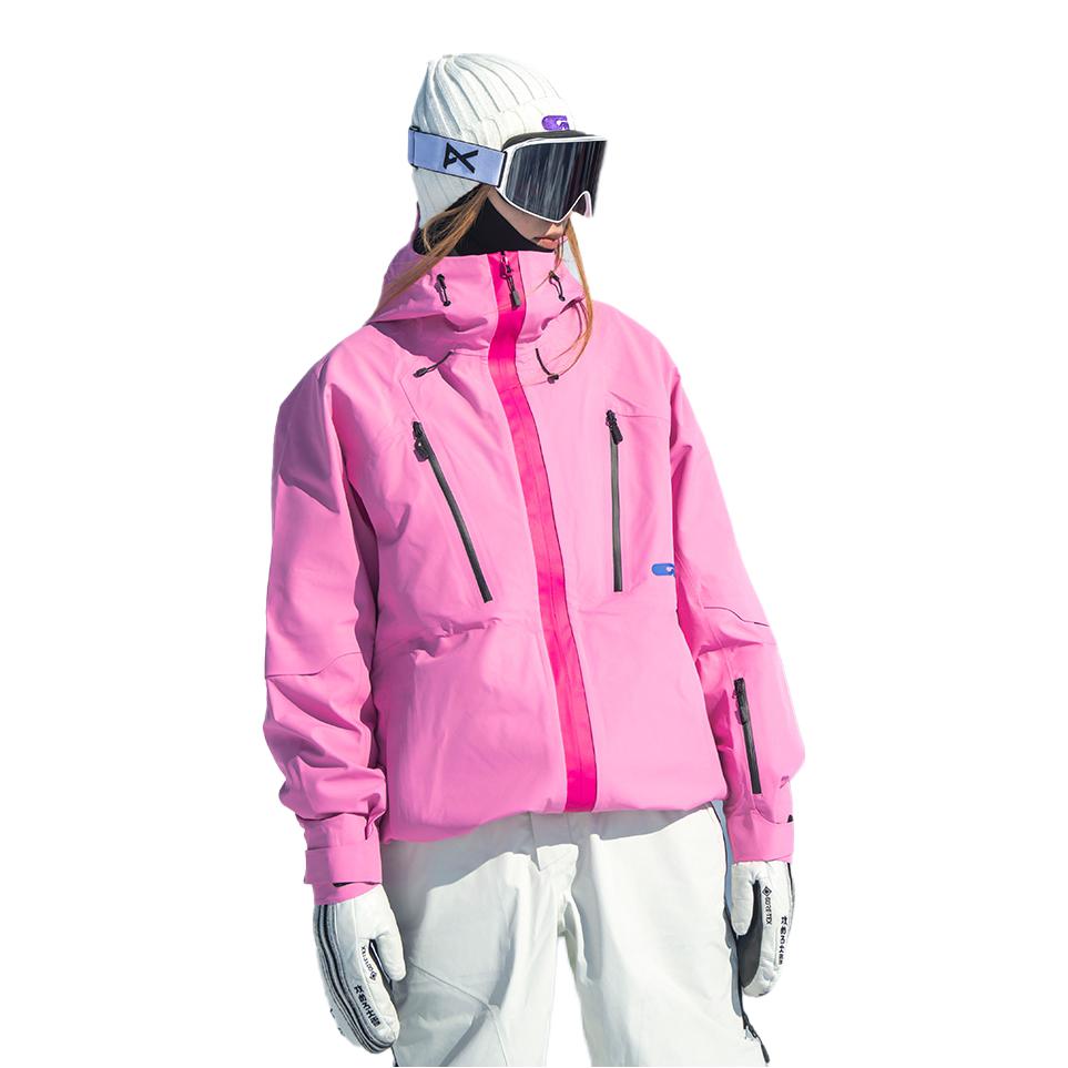 推荐商品：Gainax 防水透气分体聚酯纤维可拆卸滑雪服 GN243APW4039 桃花粉