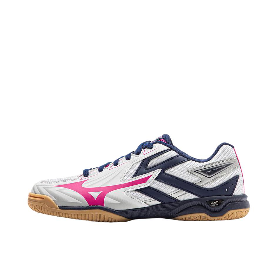 推荐商品：Mizuno/美津浓 WAVE KAISERBURG 8 缓震 橡胶 轻便 乒乓球鞋 白色/粉色/蓝色
