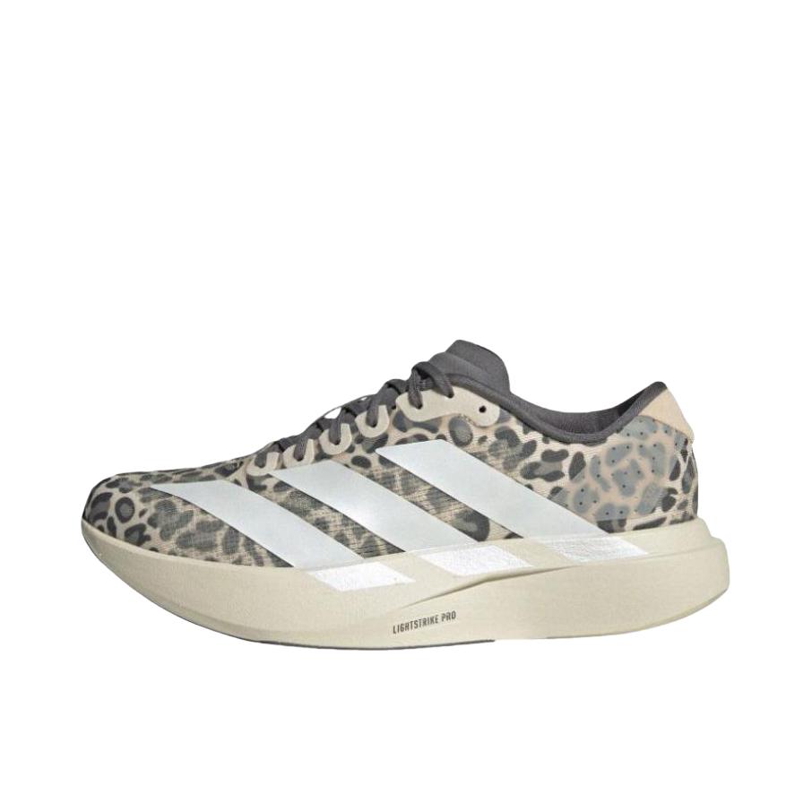 推荐商品：【梅西同款】 adidas Adizero Evo SL 跑鞋 缓震防滑圆头轻便运动马拉松竞速训练 女款/浅灰色