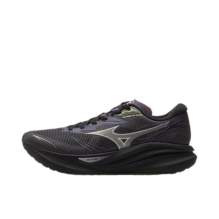 推荐商品：Mizuno/美津浓 Pi Plus 减震耐磨 舒适回弹 透气 厚底 百搭 运动休闲鞋 深灰/黑色