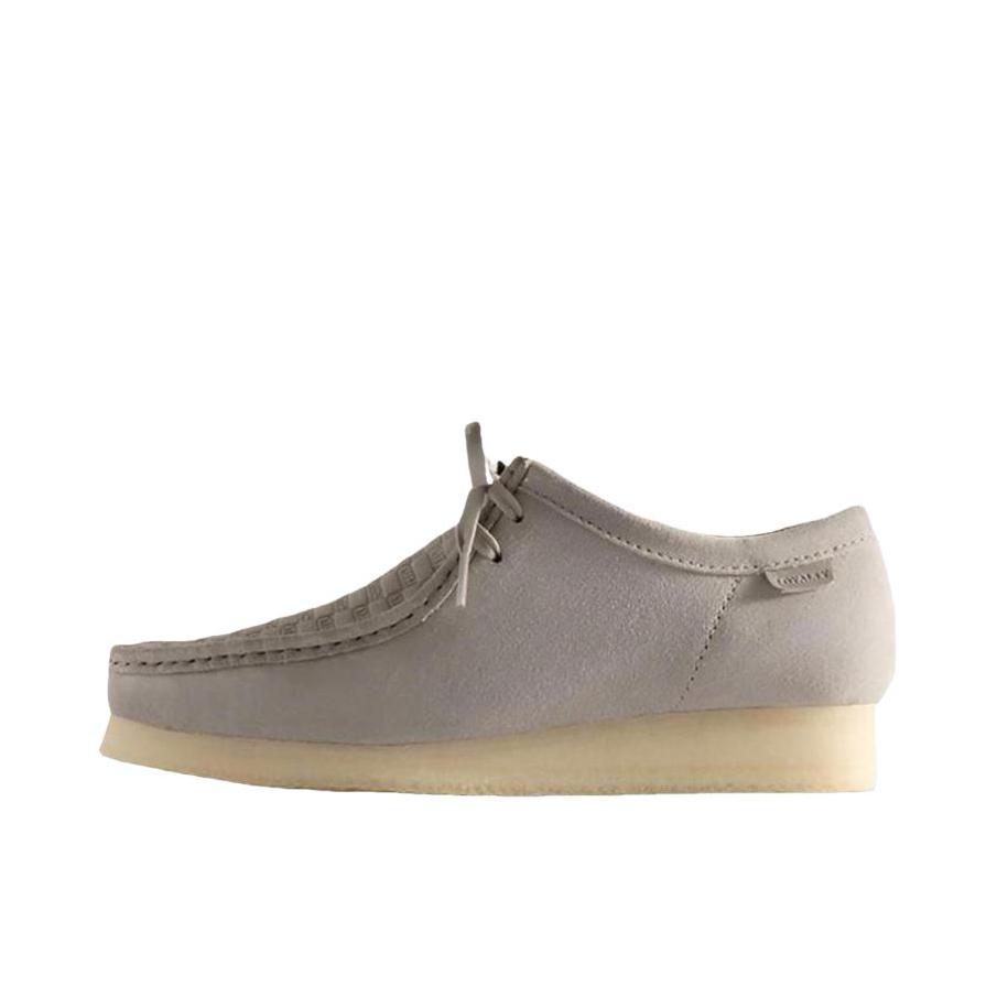 推荐商品：其乐 Originals WALLABEE 运动休闲鞋 百搭复古橡胶 KITH联名/浅灰色