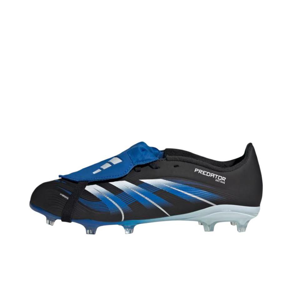 推荐商品：adidas Predator Elite FT FG 猎鹰25 足球鞋 顶级胶质长钉硬天然草场耐用支撑 大童/黑色/蓝色