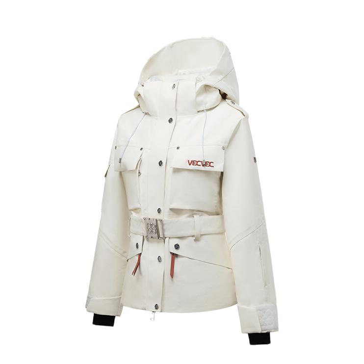推荐商品：VECVEC ACTIVE 防水防风保暖工装滑雪服 女装 DWA07001939 云峰白