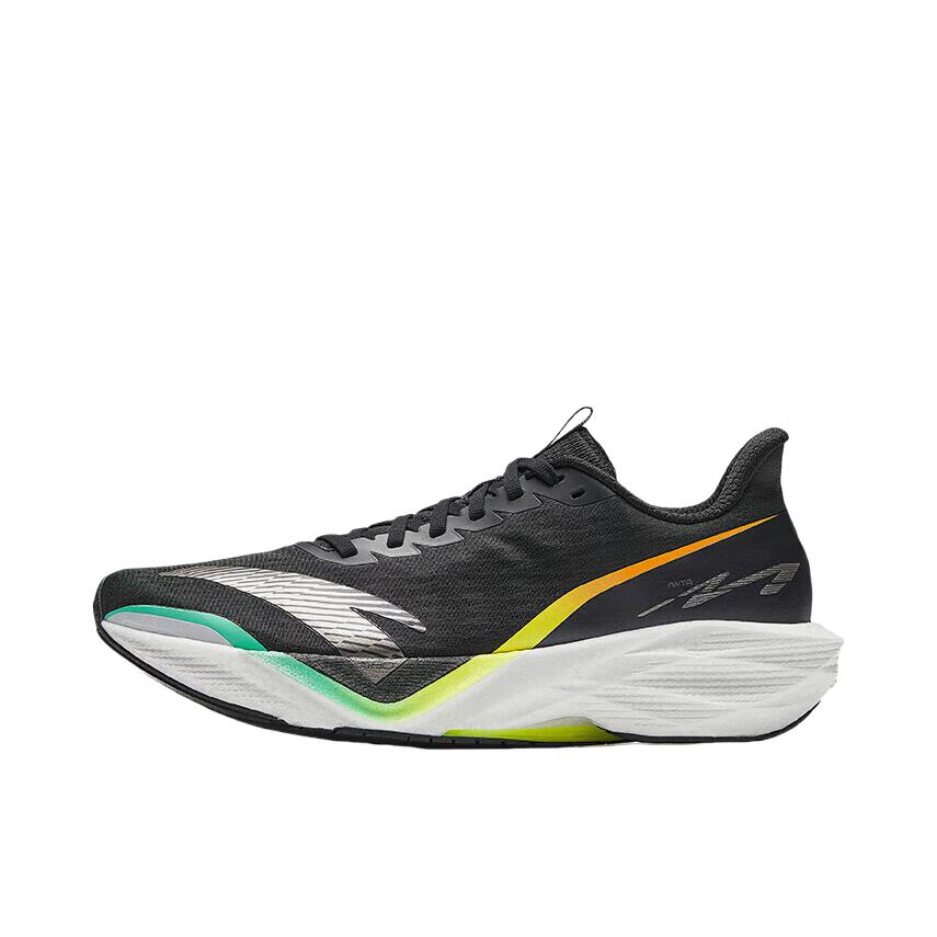 推荐商品：安踏 马赫6 跑鞋 缓震中考体测竞速回弹 北极光/基础黑/化石银黑