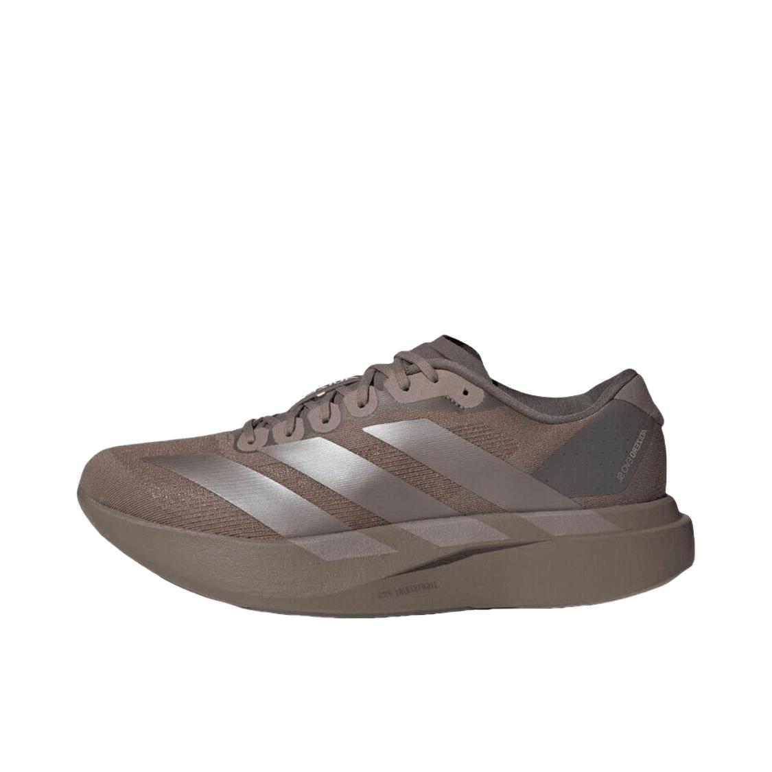推荐商品：【梅西同款】 adidas Adizero Evo SL 跑鞋 缓震防滑圆头轻便运动马拉松竞速训练 深棕色