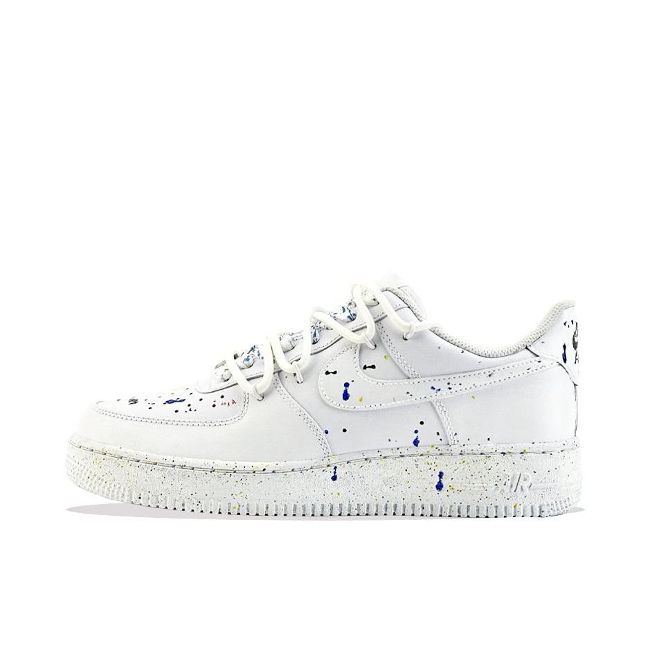 推荐商品：【定制款】 Nike Air Force 1 板鞋 防滑减震耐磨低帮增高 泼墨白韵