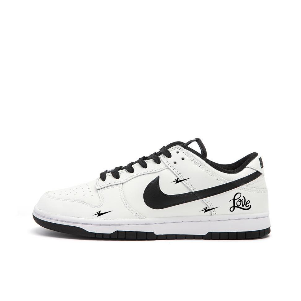推荐商品：【定制球鞋】 Nike Dunk 板鞋 平跟系带防滑耐磨做旧高街简约百搭潮流复古美式 多美丽