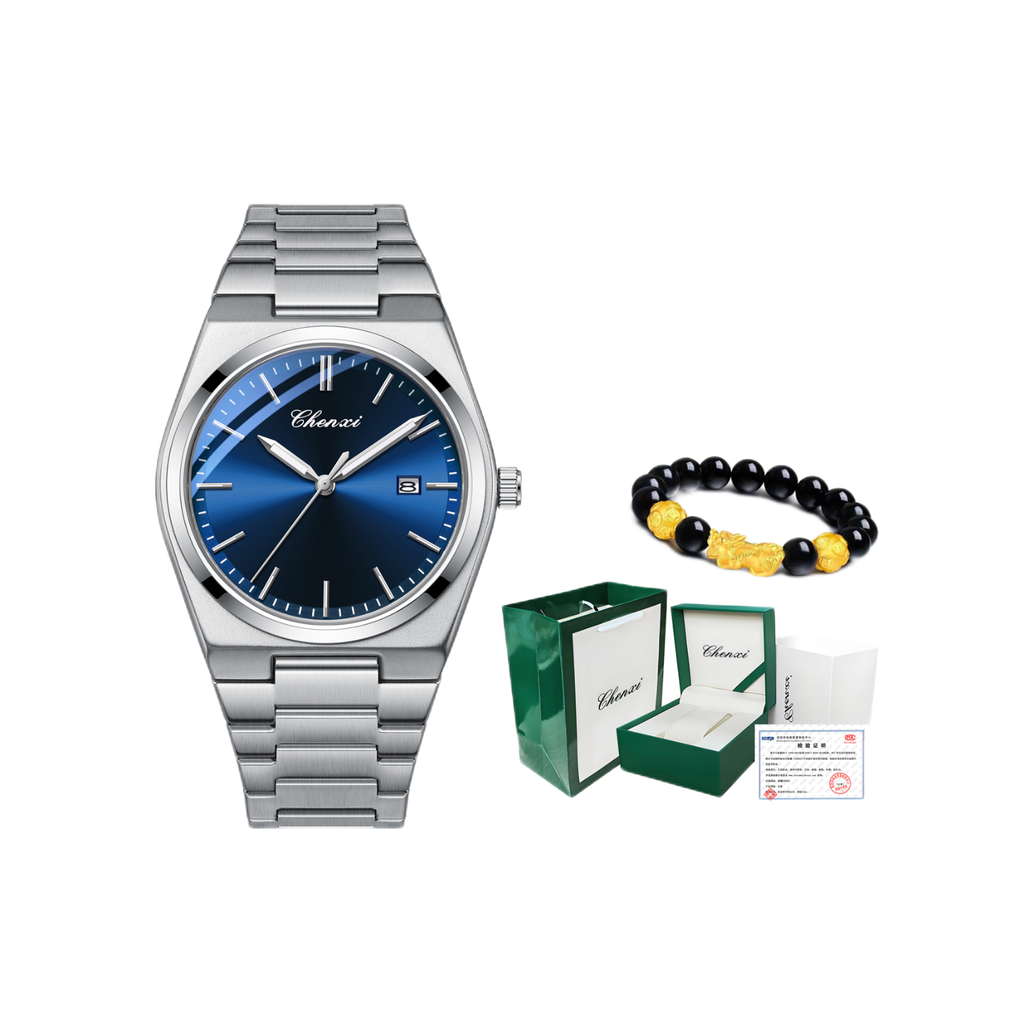 推荐商品：CHENXI/晨曦 轻奢经典气质高颜值防水夜光潮流学生上班族职场百搭休闲石英男士手表