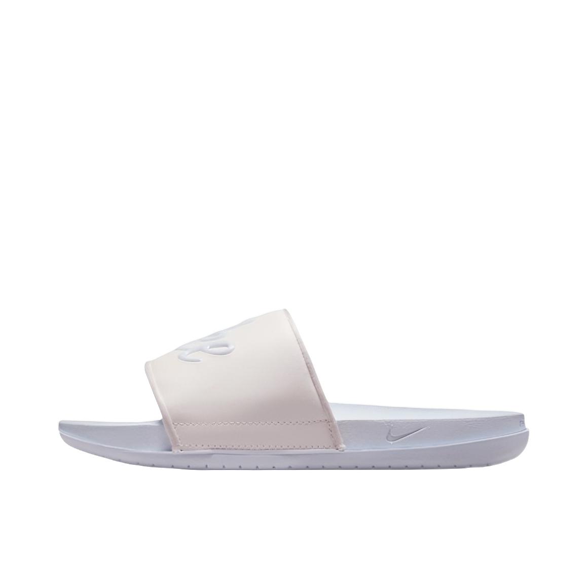 推荐商品：Nike Offcourt Slide Mix 舒适轻便 防滑 支撑 简约时尚 一字 拖鞋 鸳鸯款/帆白/紫蓝色