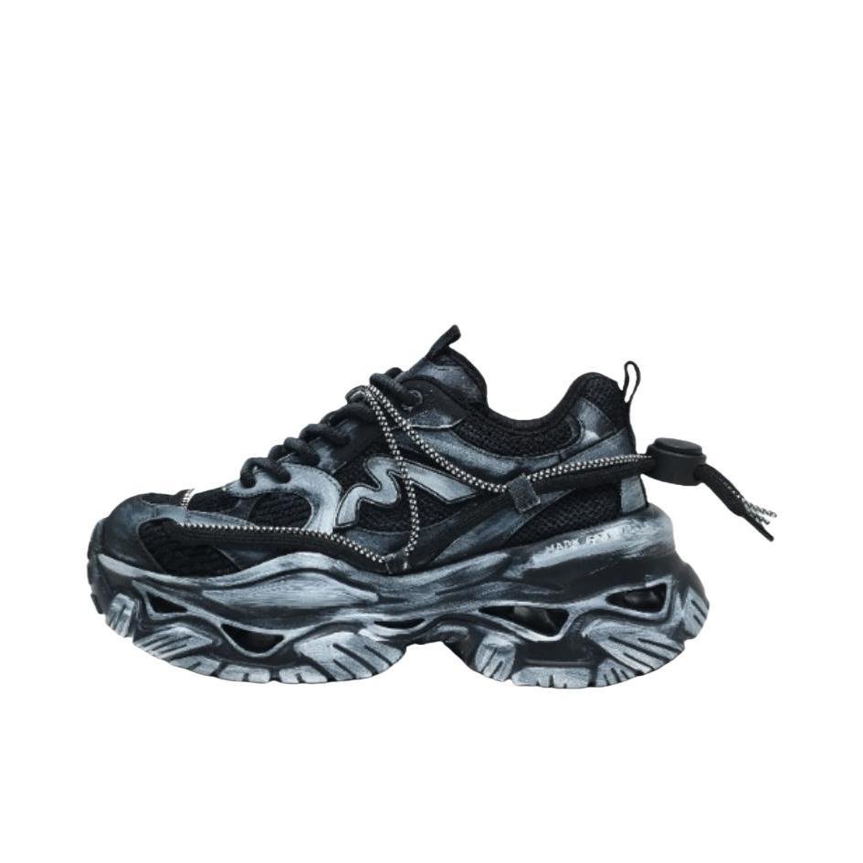 推荐商品：马克华菲 老爹鞋 厚底增高百搭 666196062122 白色/黑色