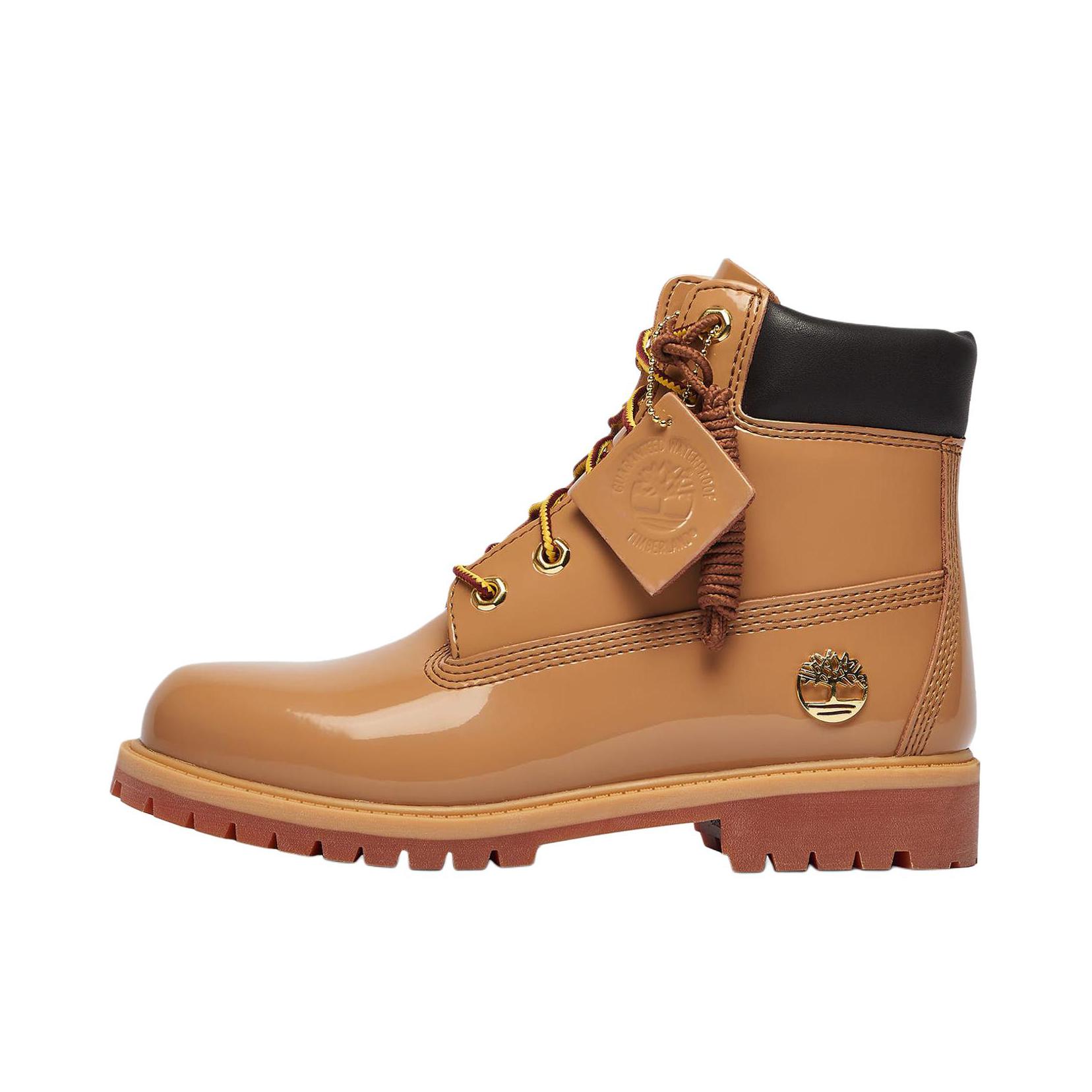 推荐商品：Timberland/添柏岚 6-Inch Premium 耐磨 时尚 时装靴 大童/棕色