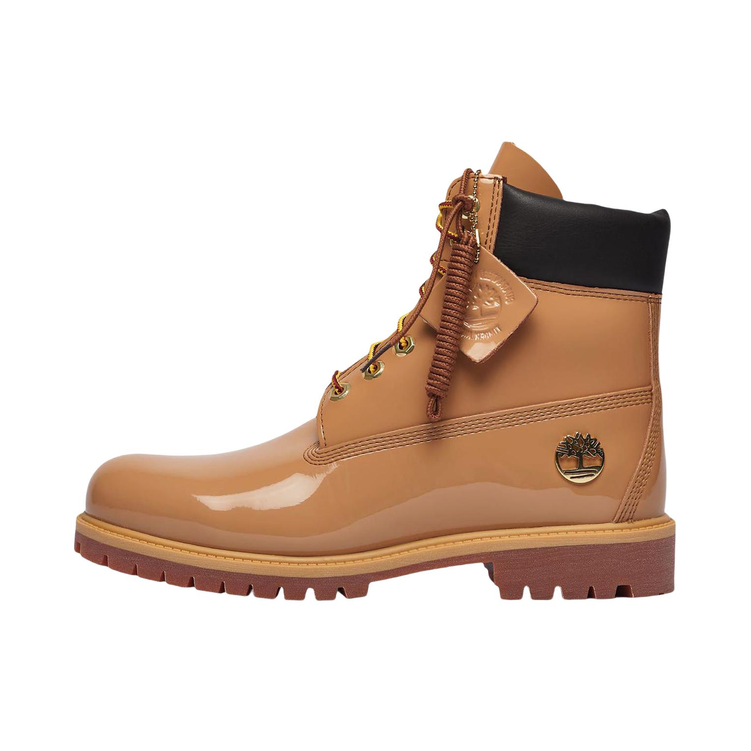 推荐商品：Timberland/添柏岚/Veneda Carter 联名系列 马丁靴 中性高帮舒适 棕色/黑色