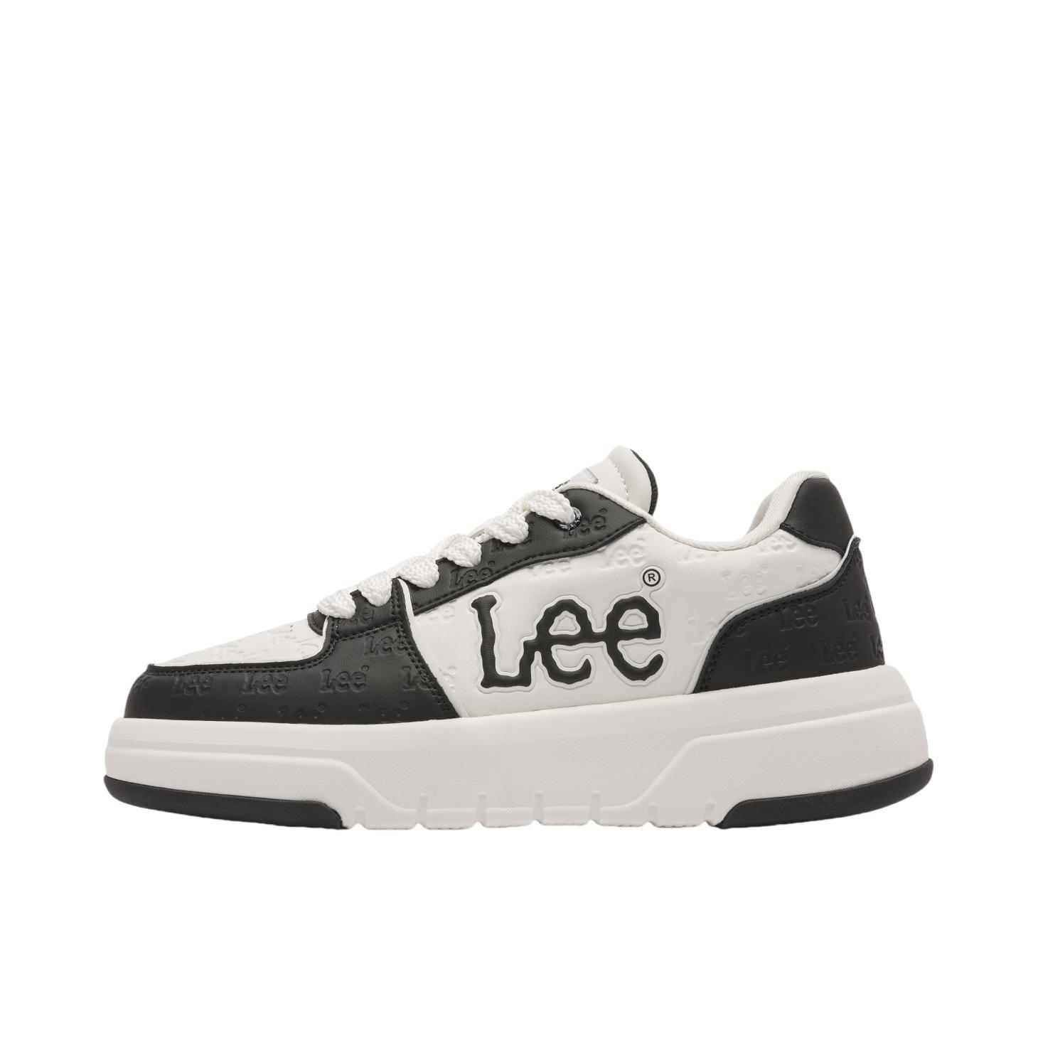 推荐商品：Lee 板鞋 合成革百搭休闲 L253UB557 黑色