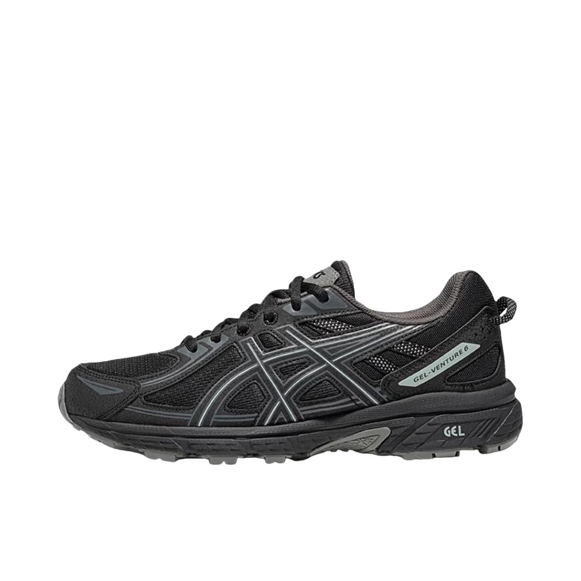 推荐商品：Asics/亚瑟士 Gel-Venture 6 跑鞋 防滑耐磨缓冲抓地减震回弹透气复古越野 女款/深黑色