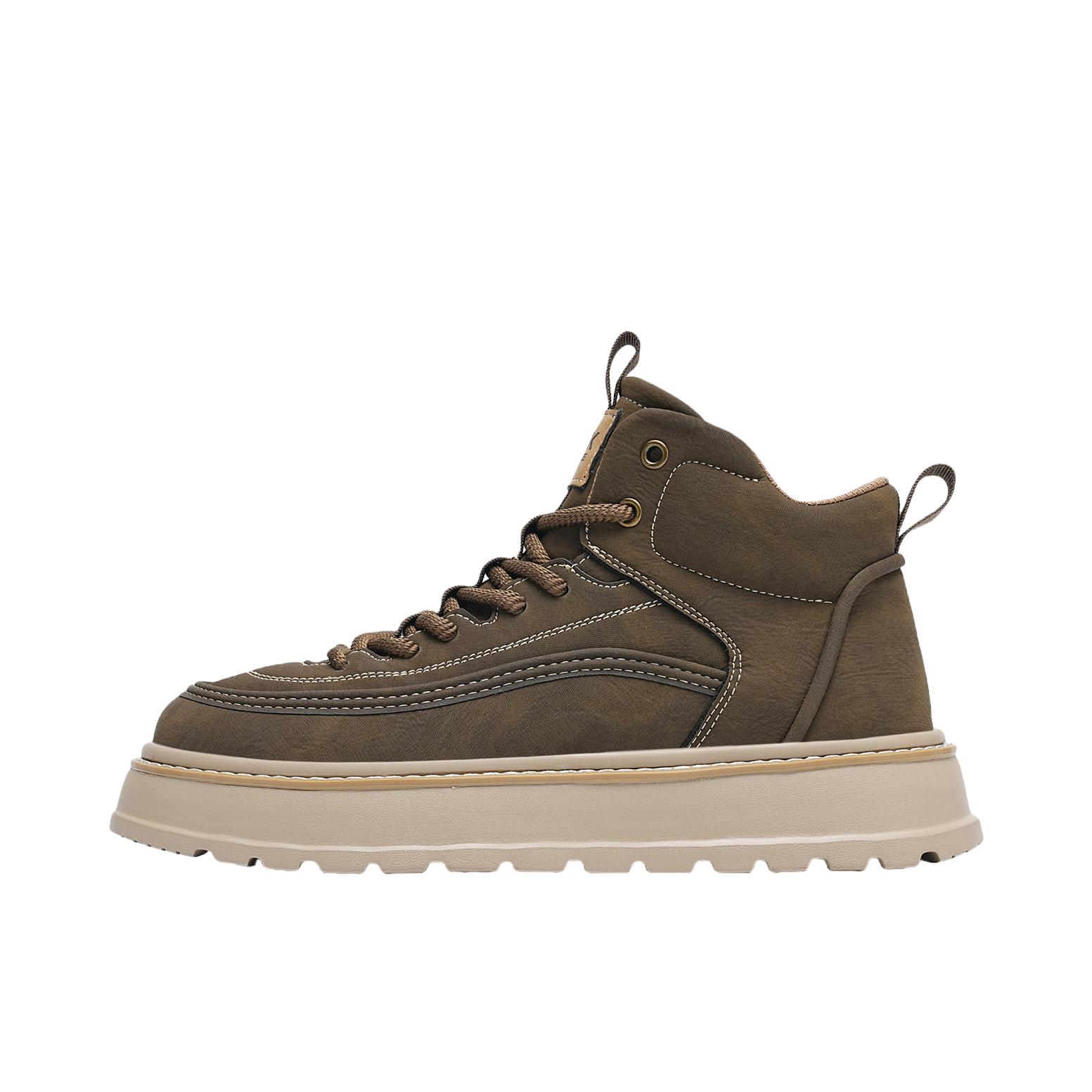 推荐商品：马克华菲 休闲时尚系列 马丁靴 简约百搭防滑 国内/亚太版本/卡其色