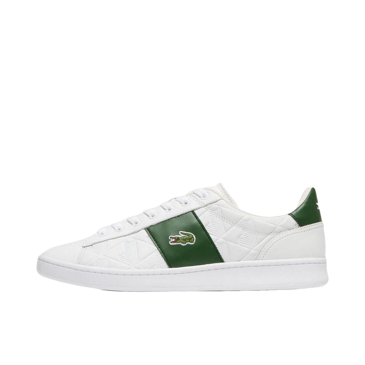 推荐商品：LACOSTE Carnaby Set 板鞋 百搭防滑耐磨 白色/绿色