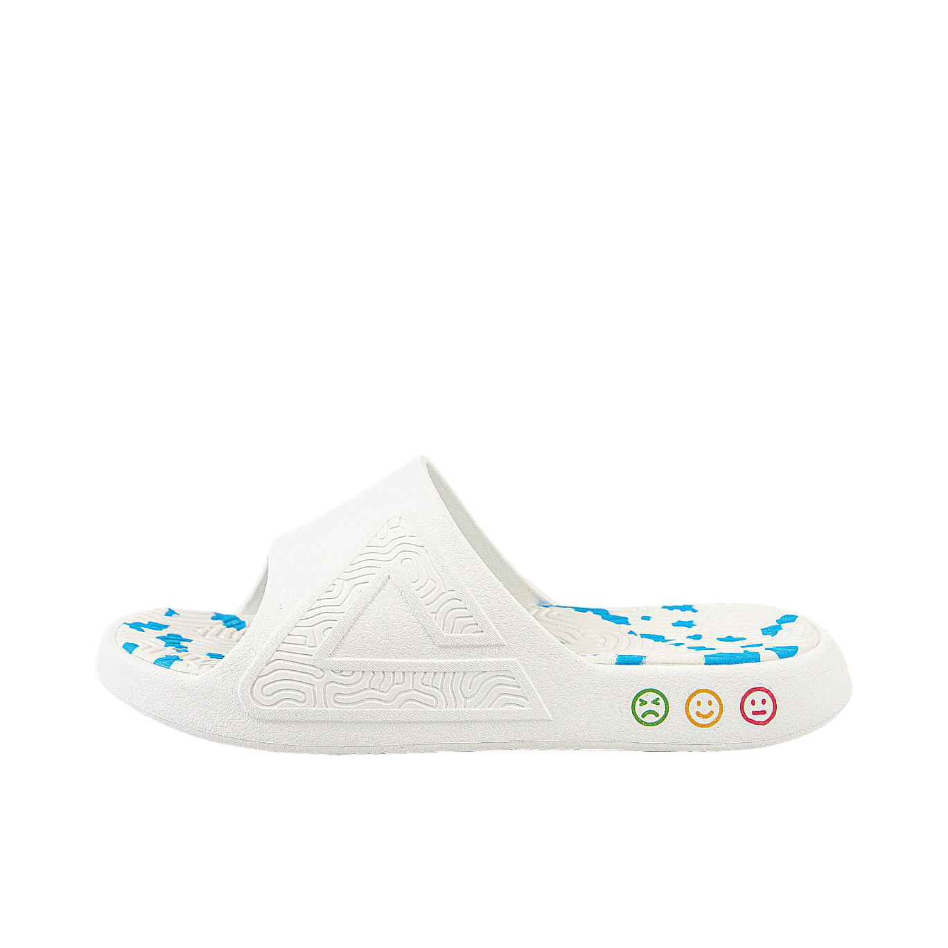 推荐商品：【李月汝同款】匹克 拖鞋 运动防滑耐磨一字出街软底外穿防水软弹静音增高防磨轻便厚底踩屎感情侣防臭恢复沙滩鞋减震 哭笑不得/蓝色